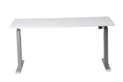 PROREGAL Elektrisch Höhenverstellbarer Schreibtisch Zebra | HxBxT 70-116x140x80 Cm | Silber-Buche -vidaXL Geschäft 01309ab8 61d2 4215 a073 5ad1c0c02f27