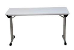 PROREGAL Klapptisch Lizard | T-Fuß-Gestell-Rund | HxBxT 75x140x70 Cm | Chrom-Grau -vidaXL Geschäft 0f20bc37 e7e5 4f5d 9c6e 04f9f30b3049