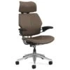 Humanscale Bürostuhl Leder Freedom Headrest F211AQ429N, Braun