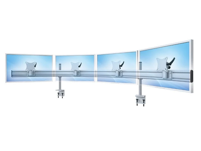 MonLines Monitor Tischhalterung Para-System 4+4 Mit Tischklemme WS, Grau 7 MonLines Monitor Tischhalterung Para-System 4+4 Mit Tischklemme WS, Grau – Bild 5