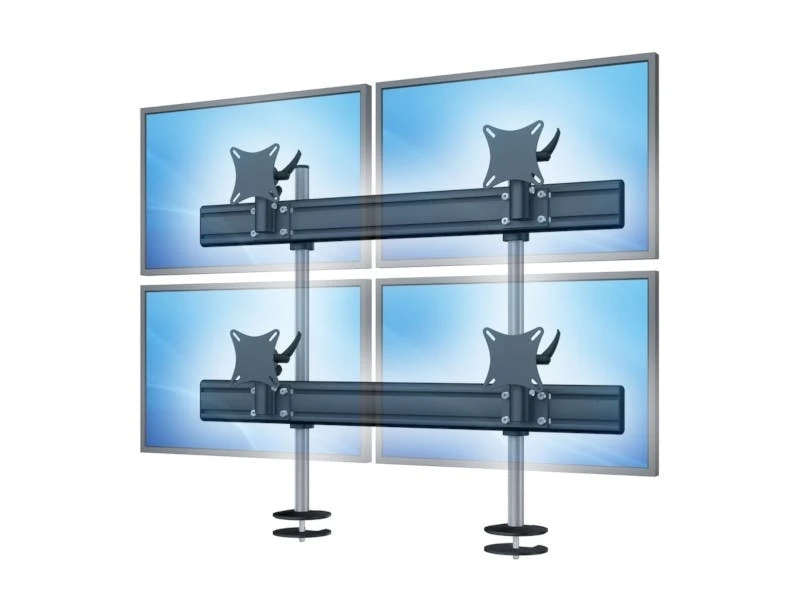 MonLines Flat 3+3 Display Tischhalterung Einbau MA 25-32Zoll WS XL, Schwarz 8 MonLines Flat 3+3 Display Tischhalterung Einbau MA 25-32Zoll WS XL, Schwarz – Bild 6