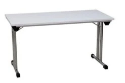 PROREGAL Klapptisch Lizard | T-Fuß-Gestell-Rund | HxBxT 75x160x80 Cm | Chrom-Weiß -vidaXL Geschäft 2631c013 5d67 49ec ae47 d5ae5e899974