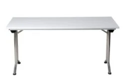 PROREGAL Klapptisch Lizard | T-Fuß-Gestell-Rund | HxBxT 75x160x80 Cm | Chrom-Weiß -vidaXL Geschäft 33feaa4f affa 4ec8 9c7b 2977abc27d94