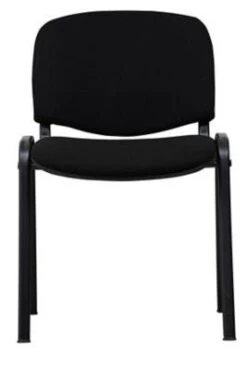 PROREGAL Stapelstuhl Bat| HxBxT 75x47x42 Cm | Schwarz