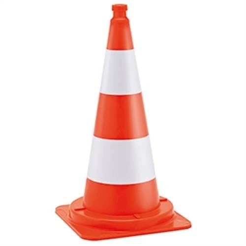 Verkehrskegel, Leitkegel Tagesleuchtend, PVC, Orange/weiß, Höhe 750 Mm 3 Verkehrskegel, Leitkegel Tagesleuchtend, PVC, Orange/weiß, Höhe 750 Mm