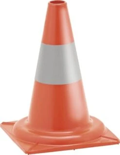 Verkehrskegel, Leitkegel Tagesleuchtend, PVC, Orange/weiß, Höhe 500 Mm -vidaXL Geschäft 51f6d041 2a81 4e8b 902a a48c6c3afb73 1