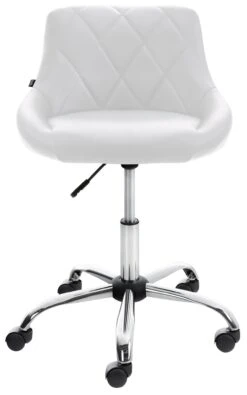 Arbeitshocker Lazio Kunstleder Weiß -vidaXL Geschäft 5246b3d6 6815 4b9b 933c 777eeab1d9e1