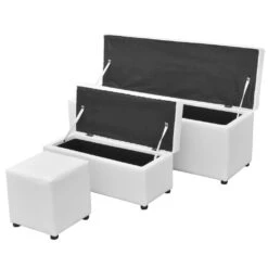VidaXL Hocker Mit Stauraum 3 Stk. Hellbraun Kunstleder -vidaXL Geschäft 5eb9bc69 848f 4003 a4dc 383e20d4fb5f 1