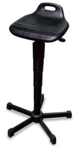 Stehhilfe, Sitz PU-Schaum Schwarz, Sitz H 610-880mm, Gestell Schwarz