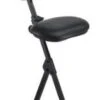 Klappbare Stehhilfe, Sitz Kunstleder Schwarz, Sitz HxBxT 610-860x370x210mm, Rücken Kunstleder Schwarz, Gestell RAL9005 -vidaXL Geschäft 61bfc1df 696b 49b8 b8c0 e08ecf326969