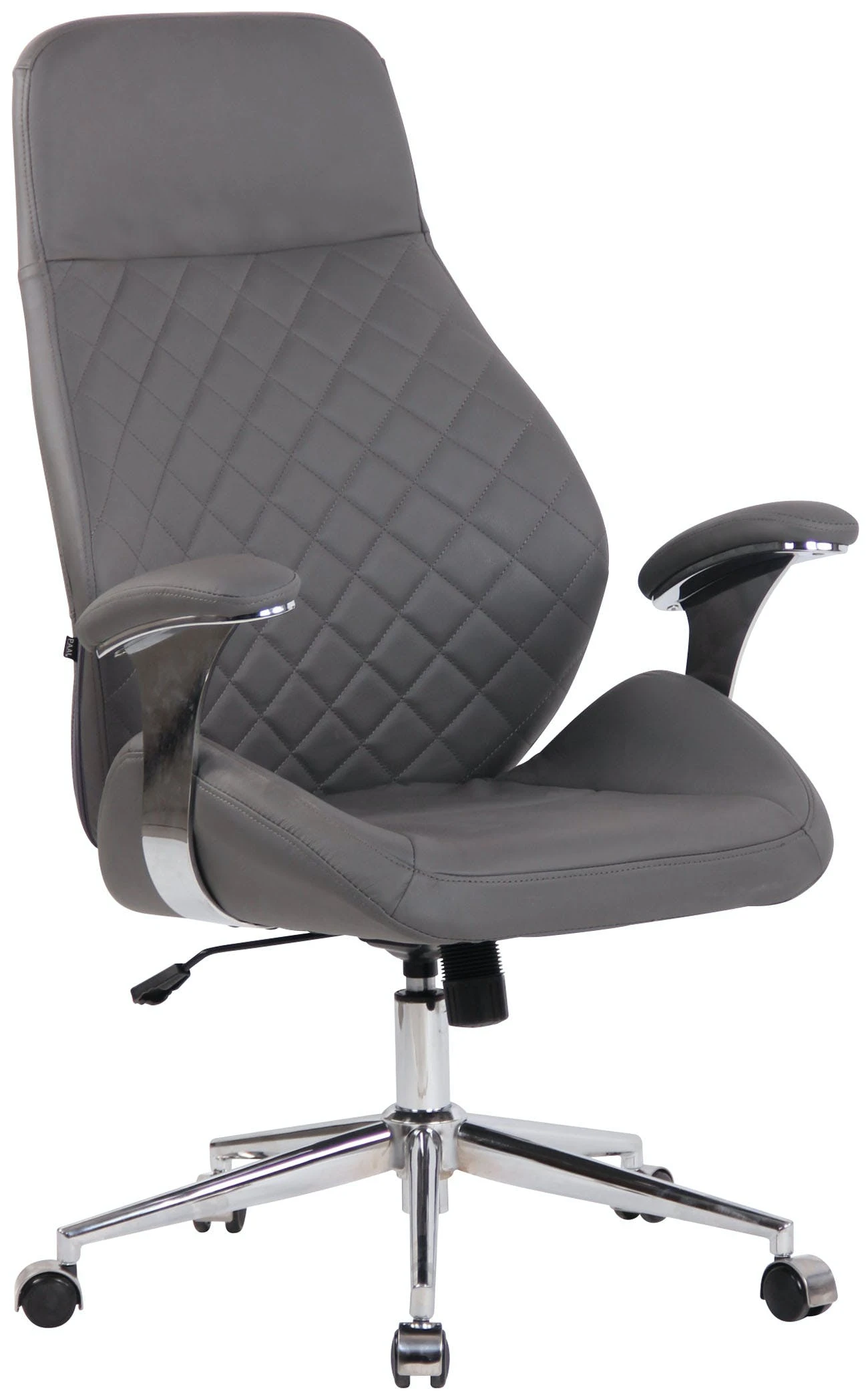 Bürostuhl Keren Echtleder Grau 6 Bürostuhl Keren Echtleder Grau – Bild 4