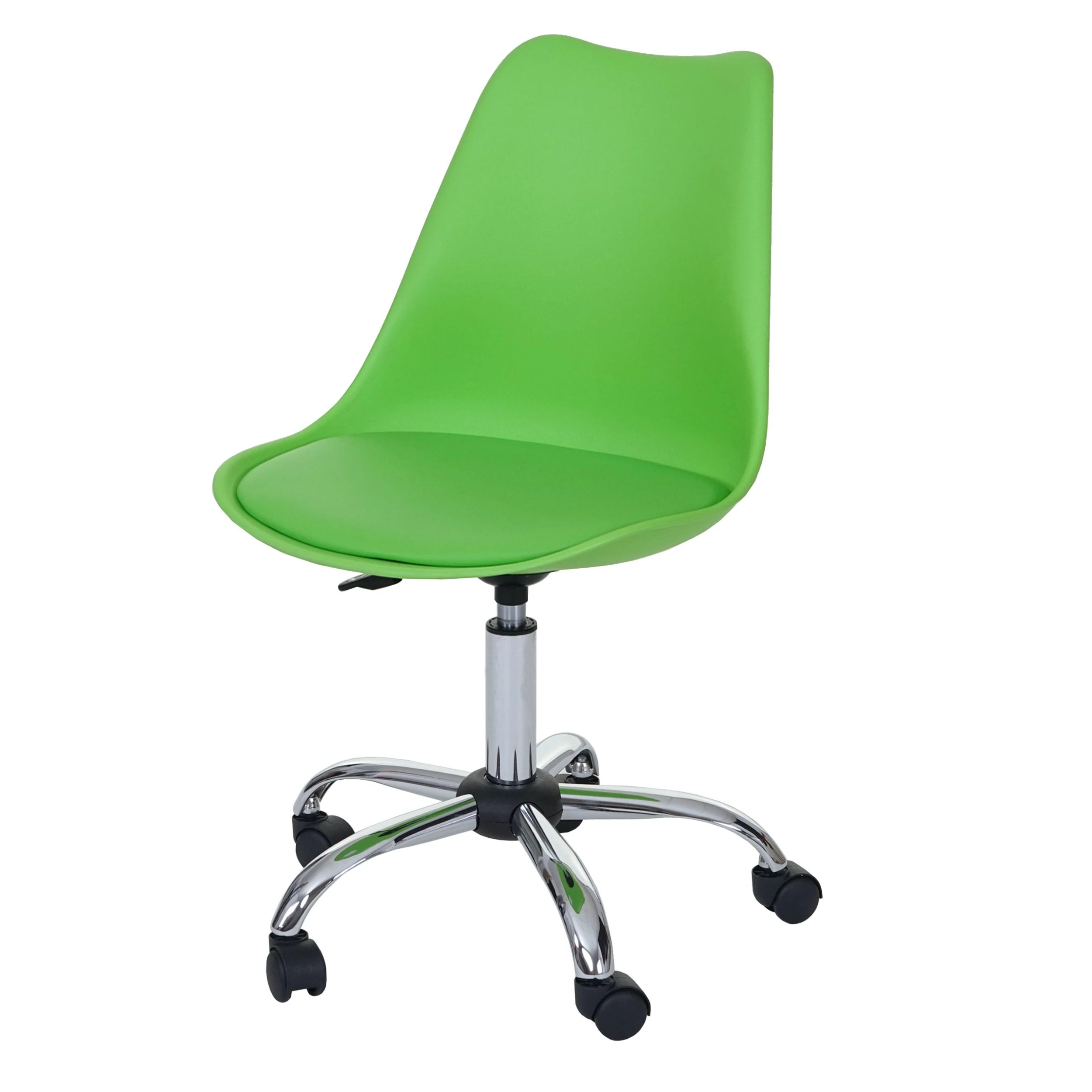 Drehstuhl HWC-A60, Bürostuhl Arbeitshocker, Schalensitz Kunstleder ~ Rosa 5 Drehstuhl HWC-A60, Bürostuhl Arbeitshocker, Schalensitz Kunstleder ~ Rosa – Bild 3