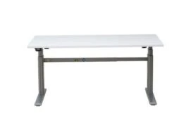 PROREGAL Elektrisch Höhenverstellbarer Schreibtisch Elk | HxBxT 63-128x180x80 Cm | Silber-Grau -vidaXL Geschäft 728308a8 3dcc 4964 8867 cc95f41b2df3