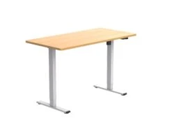 SIGMA Elektrisch Höhenverstellbarer Schreibtisch, P2-Grade Spanplatte, 160 X 80 X 71 ~ 121 Cm (B X L X H) Einzelmotor 2-stufig (25 Mm/s)