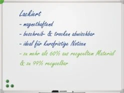 Whiteboard Schreibtafel U-Act, 60x80cm, Magnethaftend, Weiß, -vidaXL Geschäft 80aa5827 504b 4c52 ab29 596cfb4c0657