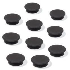 Sigel Haftmagnete Ø: 25mm, Schwarz, Haftkraft: Ca. 4 Blatt (A4, 80g/qm), Packung à 10 Stück