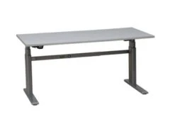 PROREGAL Elektrisch Höhenverstellbarer Schreibtisch Elk | HxBxT 63-128x180x80 Cm | Silber-Grau -vidaXL Geschäft 96b2d1d3 bcc9 437b b7e9 588d52abd9a7