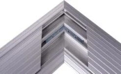 Kabelbrücke, Eckelement, L 215mm, Aufklappbar, Alu