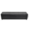 VIDAXL Sitzbank Sitztruhe Bank Aufbewahrungstruhe Schwarz Groß