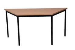 vidaXL Geschäft 4 PROREGAL Bürotisch Wolf | Trapez | HxBxT 75x120x60 Cm | Schwarz-Buche