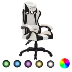 VidaXL Gaming-Stuhl Mit RGB LED-Leuchten Gold Und Schwarz Kunstleder -vidaXL Geschäft b9507e98 acaf 4b68 9135 5bd349867e8a 1