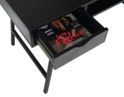 Konsolentisch HWC-E92, Ablagentisch Beistelltisch, 3D-Struktur FSC-zertifiziert 100x40cm ~ Schwarz -vidaXL Geschäft b99c0f64 6739 4d6a 91d1 fd13a67ead96