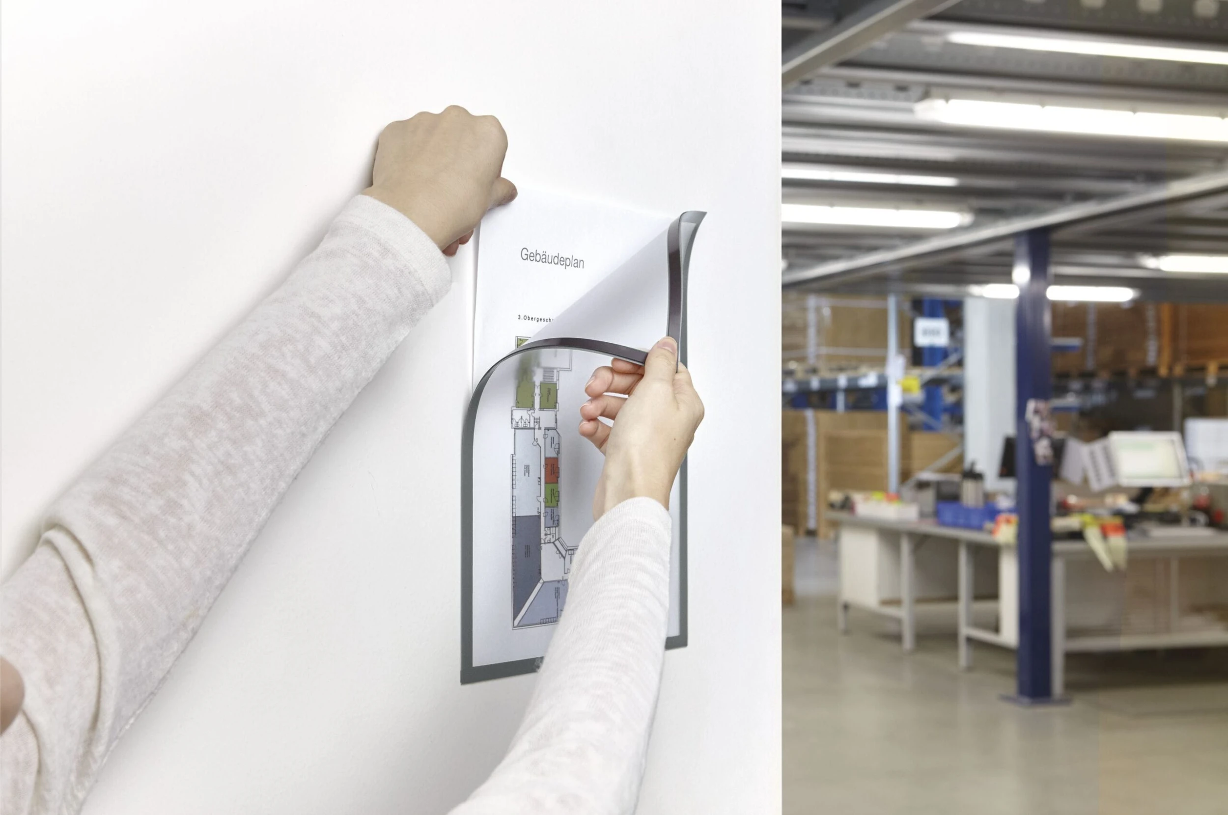 Magnetofix-Magnetrahmen, 5 Stück Grau 4 Magnetofix-Magnetrahmen, 5 Stück Grau – Bild 2