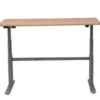 PROREGAL Elektrisch Höhenverstellbarer Schreibtisch Elk | HxBxT 63-128x140x80 Cm | Silber-Buche -vidaXL Geschäft d50552a5 caba 4446 99c6 5e89d4862819 1