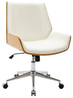 Bürostuhl Zwolle Kunstleder Walnuss/schwarz -vidaXL Geschäft da431a61 139b 4c59 8cd2 f01c0d62e6dc