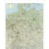 Deutschland-Straßenkarte, HxB 1370x970mm, Maßstab 1:800.000, Laminiert, Rahmen Metall