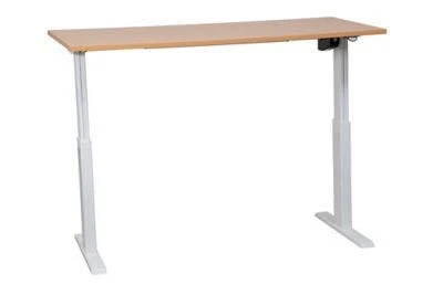 PROREGAL Elektrisch Höhenverstellbarer Schreibtisch Zebra | HxBxT 70-116x180x80 Cm | Weiß-Buche 8 PROREGAL Elektrisch Höhenverstellbarer Schreibtisch Zebra | HxBxT 70-116x180x80 Cm | Weiß-Buche – Bild 6