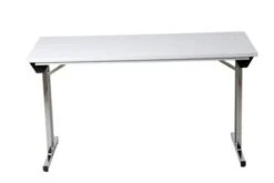 PROREGAL Klapptisch Lizard | T-Fuß-Gestell-Rund | HxBxT 75x140x70 Cm | Chrom-Grau -vidaXL Geschäft f212da08 9c28 4829 9127 9982c47201e6