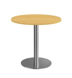 Säulentisch - Rund - 750 X Ø 800 Mm - Chrom/lichtgrau 338520 -vidaXL Geschäft f5ebc01d 1ce4 4d9f 9e5d 1a463213aa3a 1