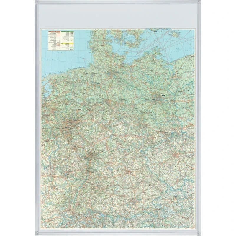FRANKEN Deutschland Straßenkarte, Magnethaftend 4 FRANKEN Deutschland Straßenkarte, Magnethaftend – Bild 2