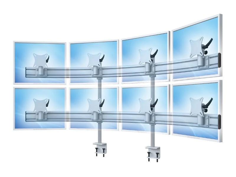 MonLines Monitor Tischhalterung Para-System 4+4 Mit Tischklemme WS, Grau 5 MonLines Monitor Tischhalterung Para-System 4+4 Mit Tischklemme WS, Grau – Bild 3
