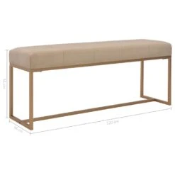 VidaXL Bank 120 Cm Beige Samt -vidaXL Geschäft fce6a240 c927 4fda b4e1 97476bb3f5f1